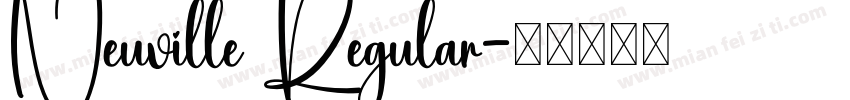 Neuville Regular字体转换